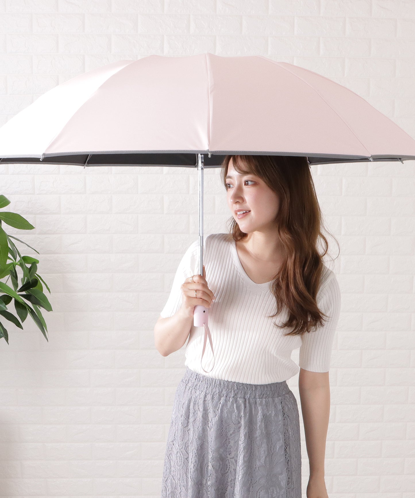 晴雨兼用ラージサイズスタイリッシュ折りたたみ傘