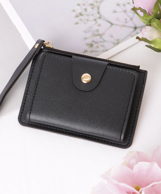 レザー調 コンパクト スリム スクエア カードケース