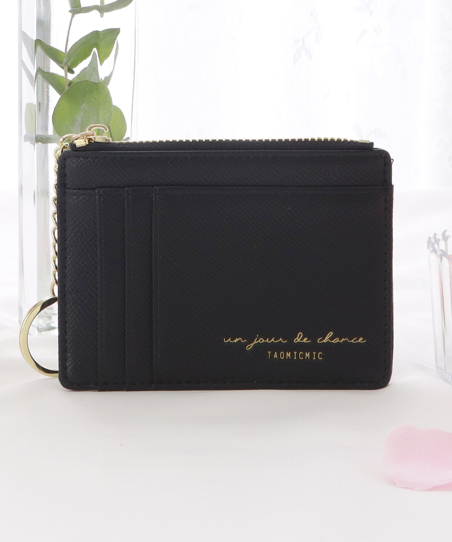 キーリング付きスリムカードケース