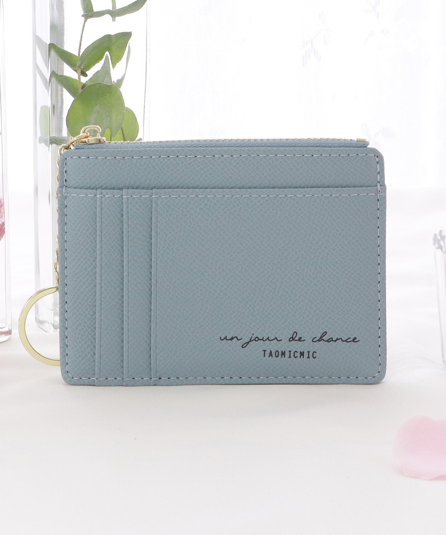 キーリング付きスリムカードケース