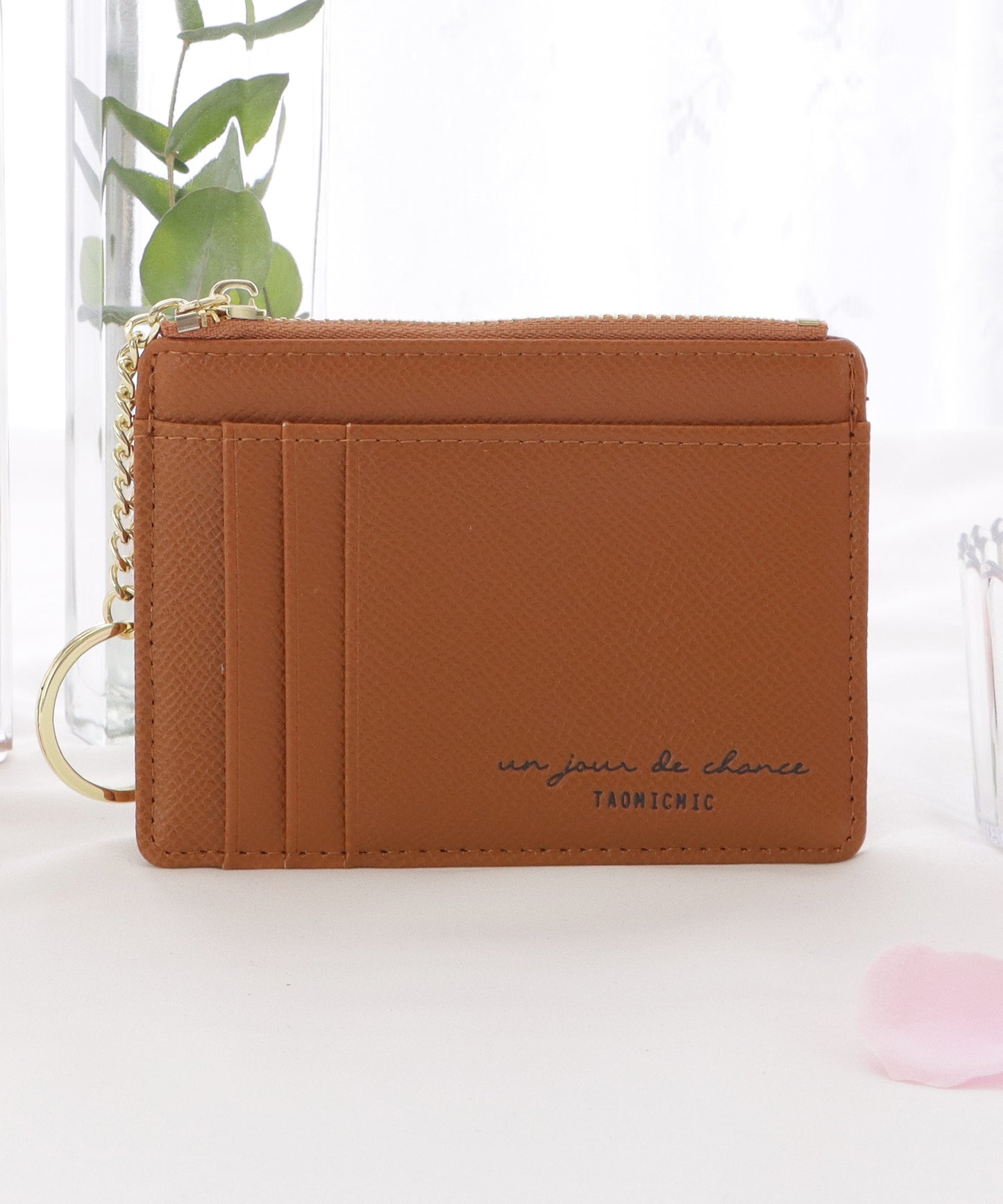 キーリング付きスリムカードケース