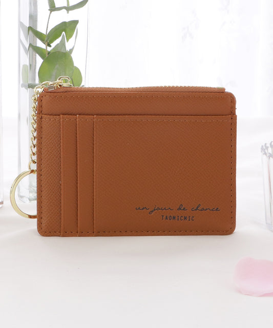 キーリング付きスリムカードケース