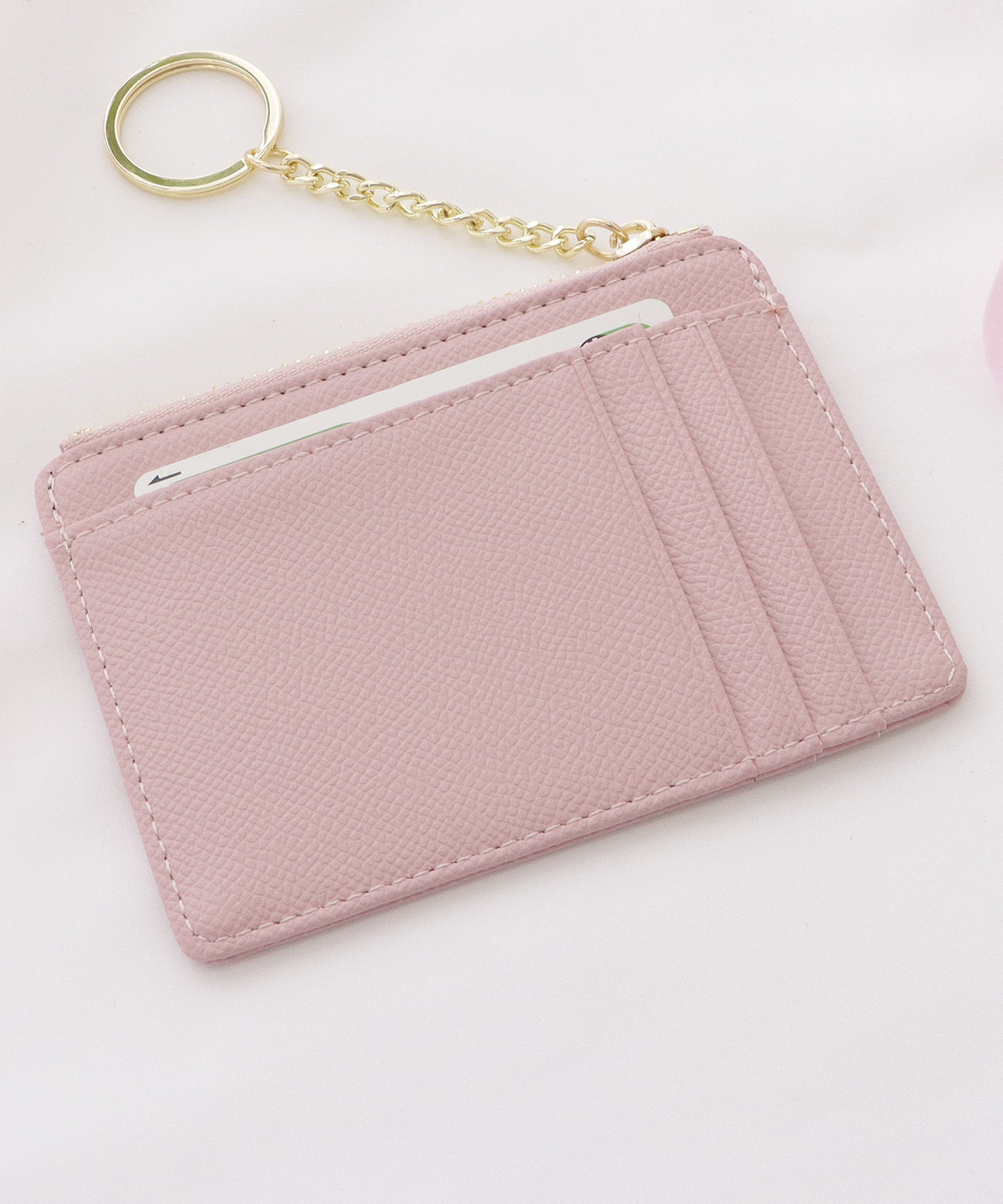 キーリング付きスリムカードケース