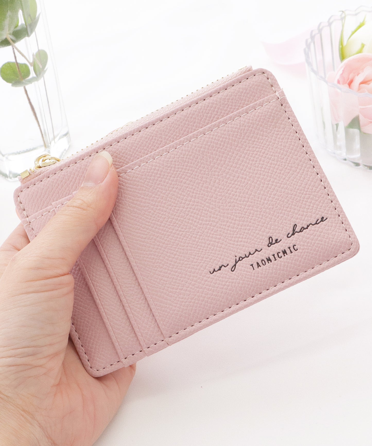 キーリング付きスリムカードケース