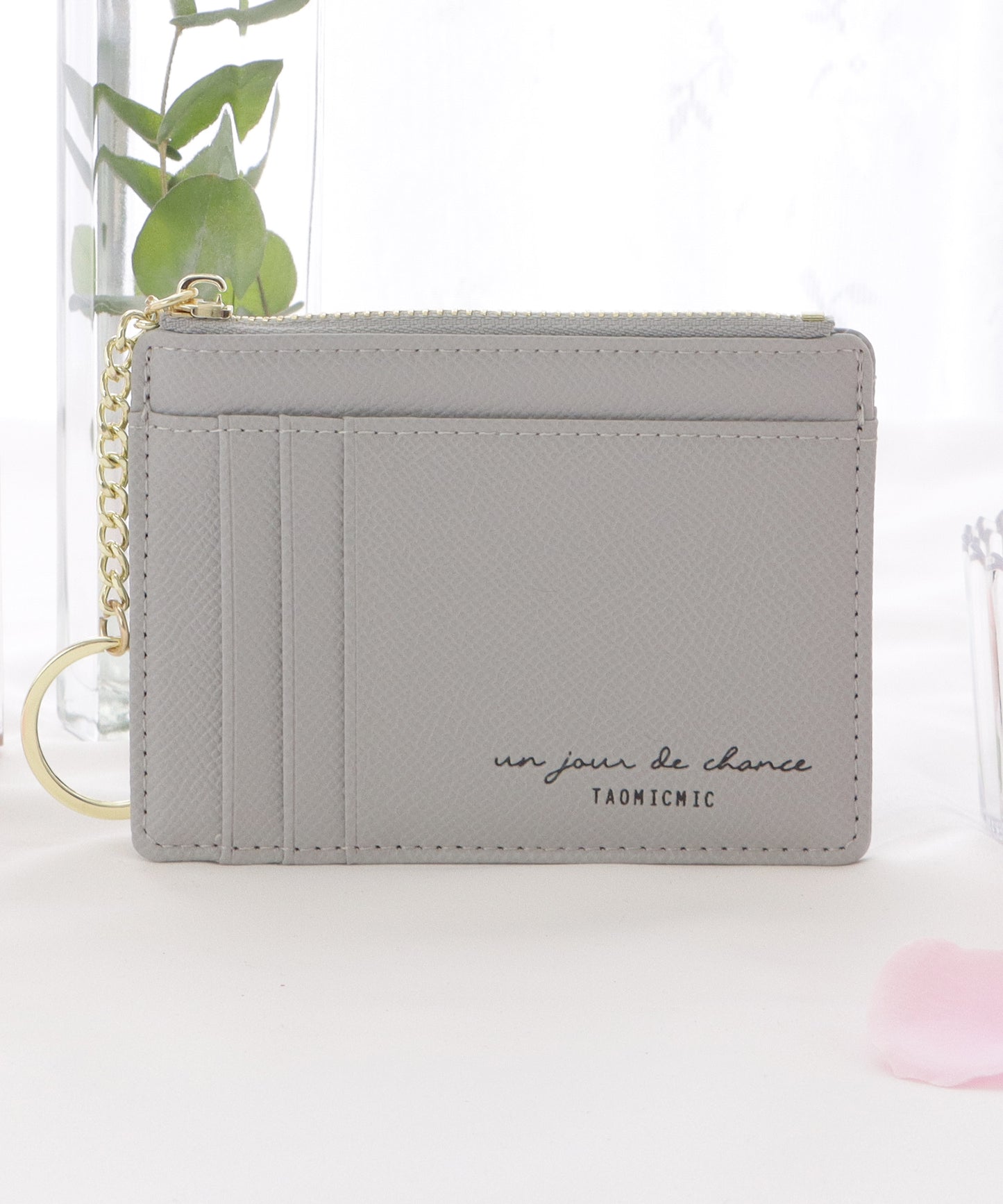 キーリング付きスリムカードケース