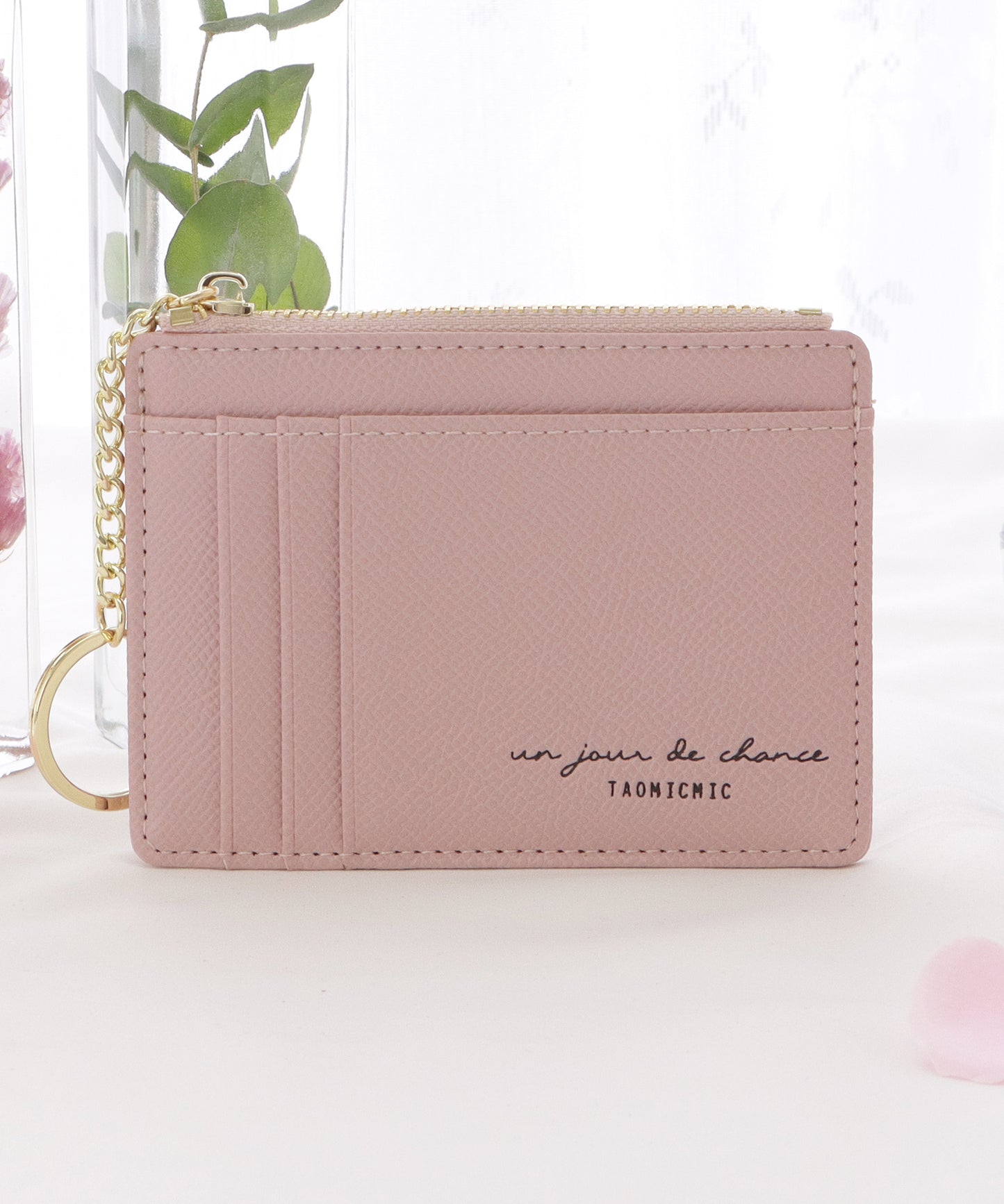 キーリング付きスリムカードケース