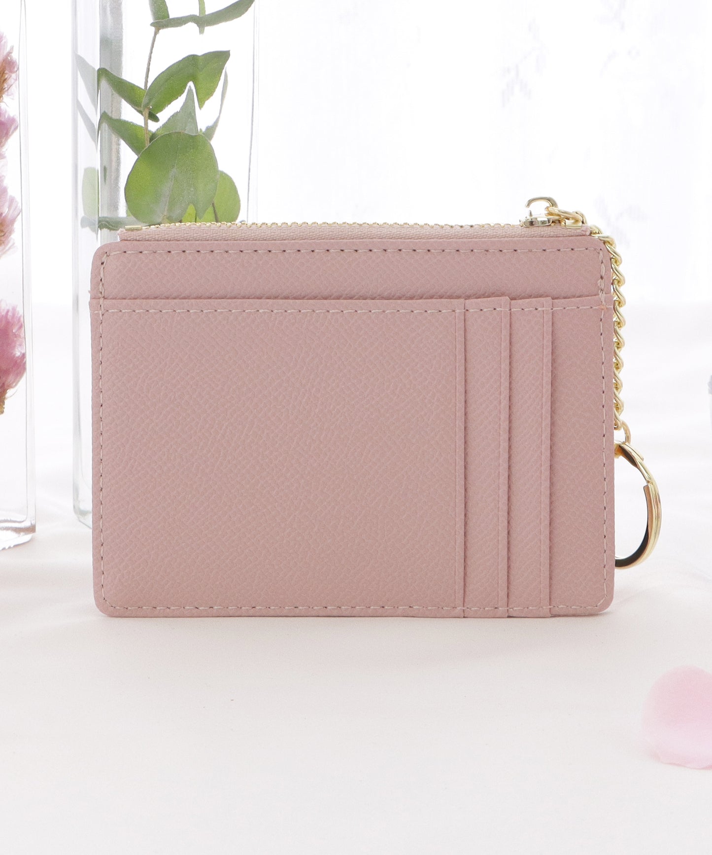 キーリング付きスリムカードケース