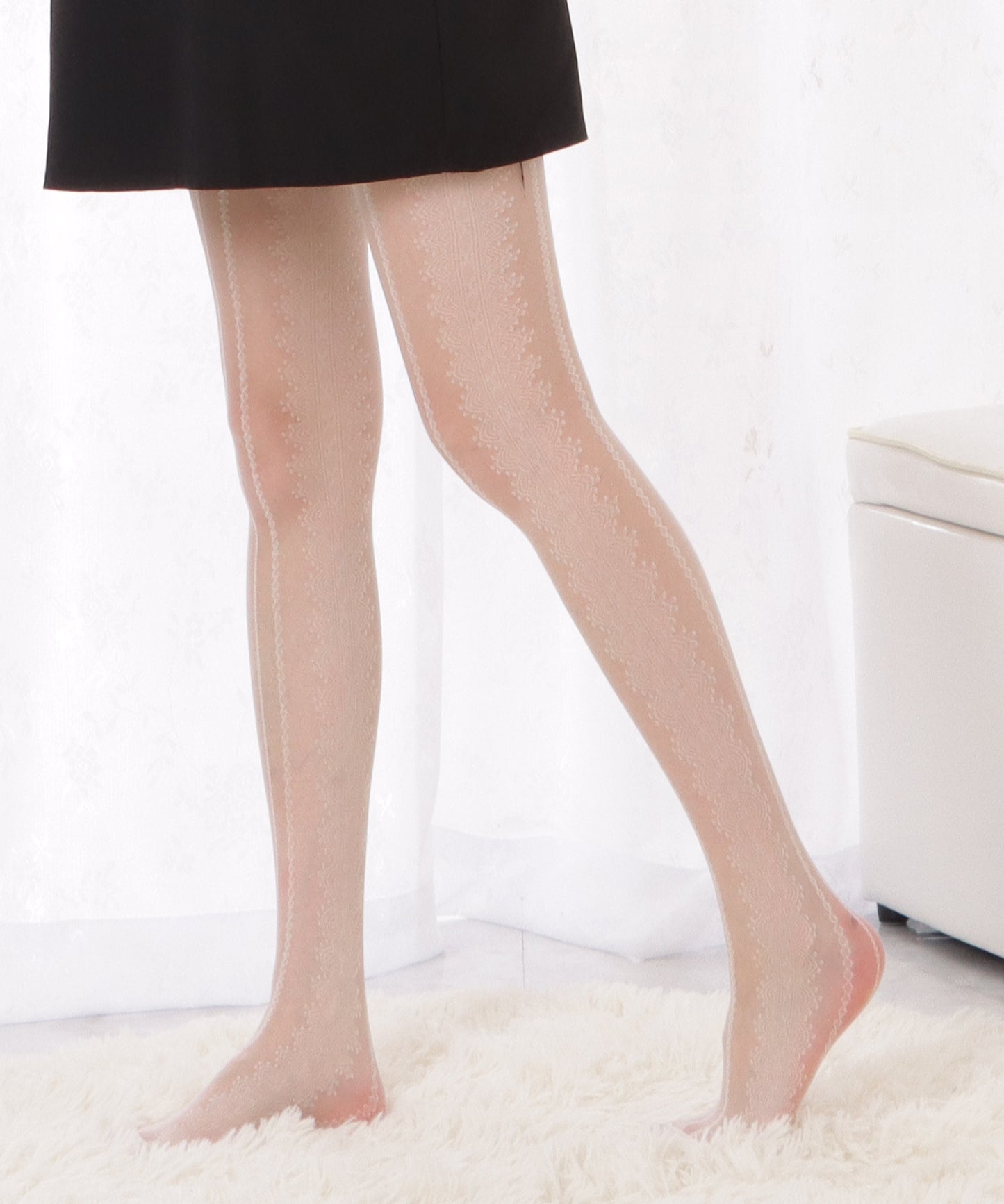 2枚セット フレンチシックレースパンティストッキング