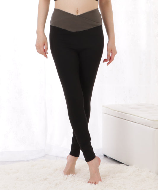 あったか保温クロスデザインレギンス