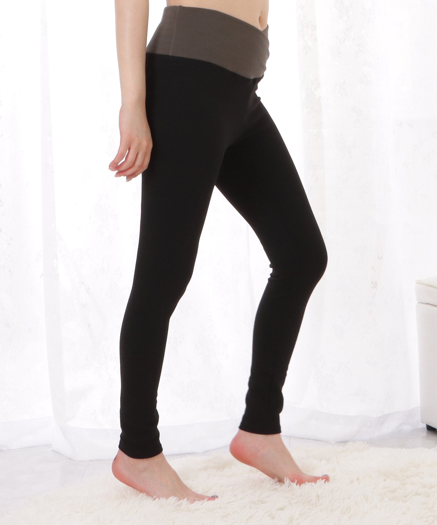 あったか保温クロスデザインレギンス