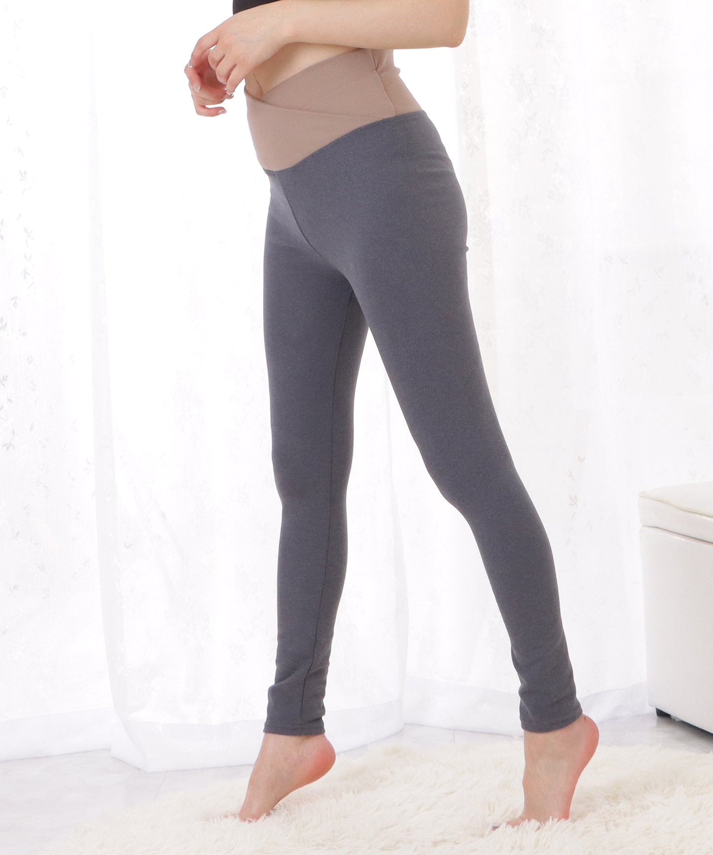 あったか保温クロスデザインレギンス