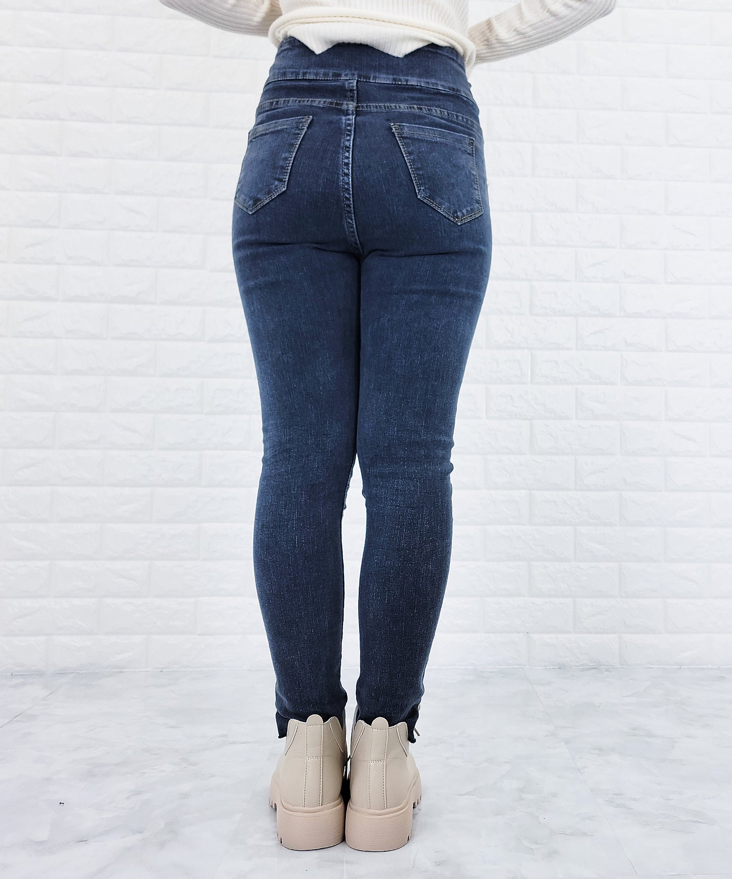 ハイウエストストレッチデニムパンツ