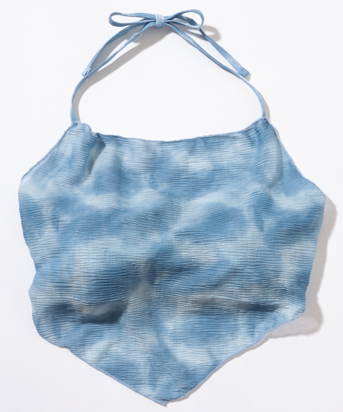 【3点セット】マーブル柄 ホルターネック ドローストリング セパレート 水着