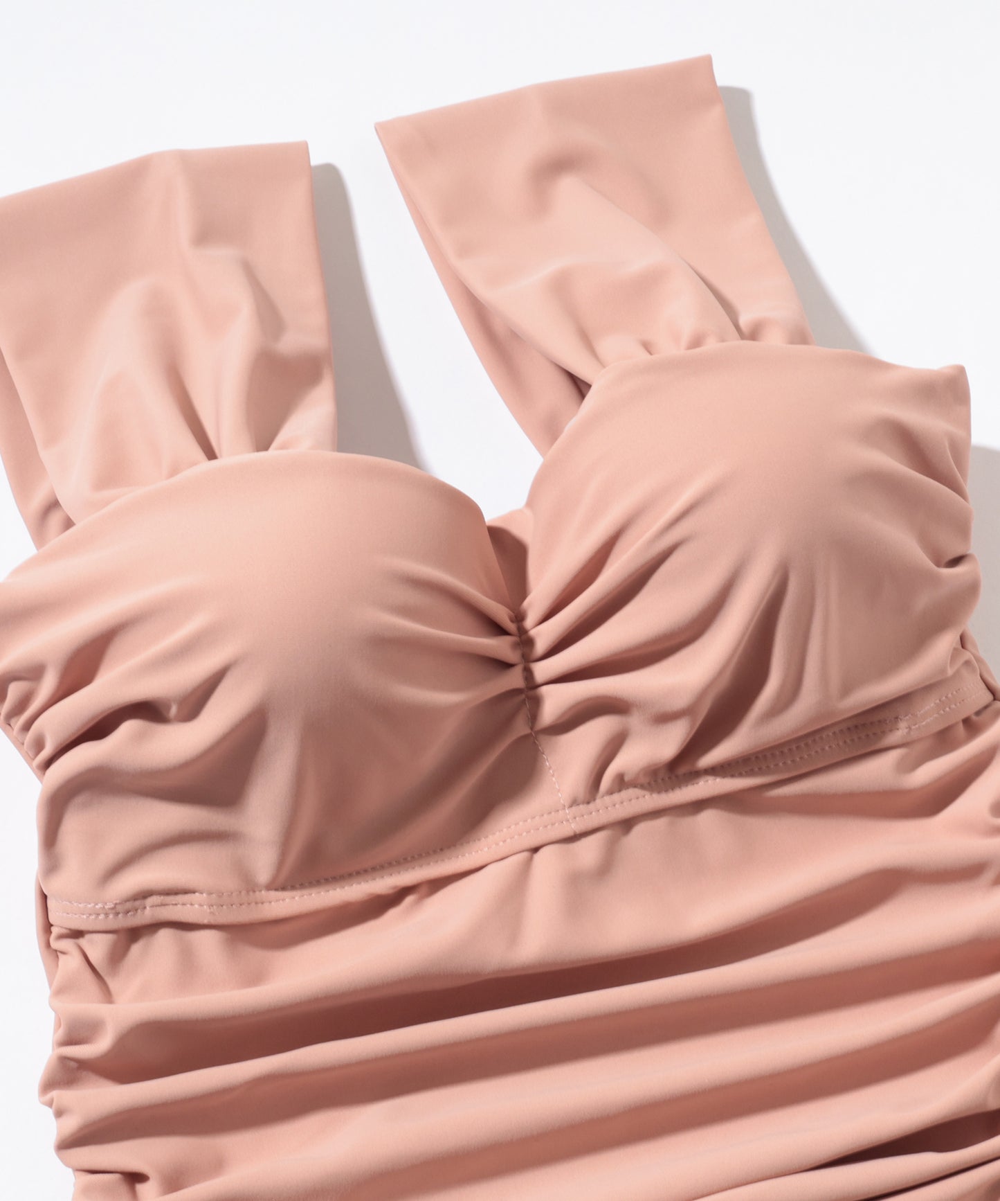 サイドシャーリング フレア ワンピース セパレート水着