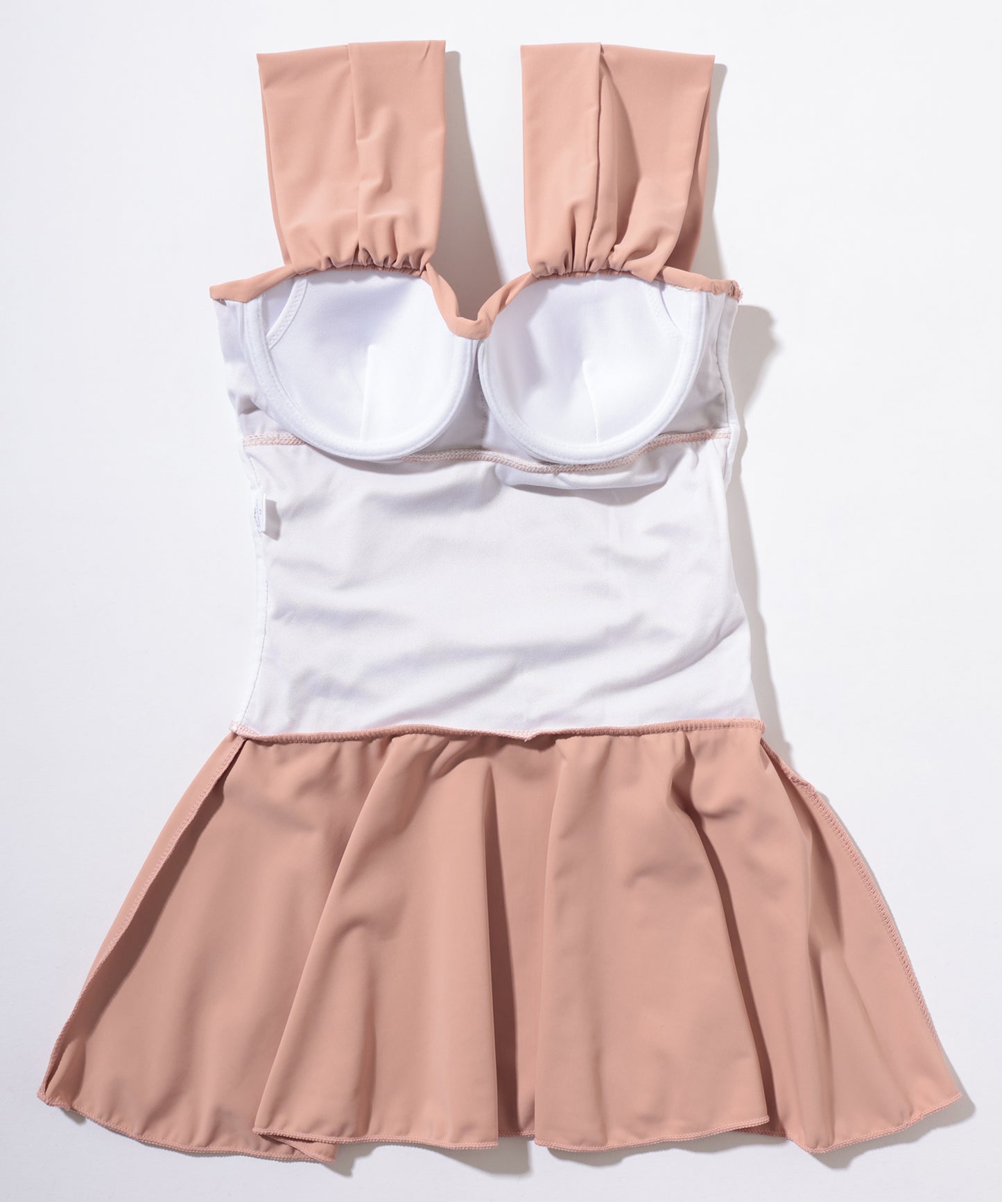 サイドシャーリング フレア ワンピース セパレート水着