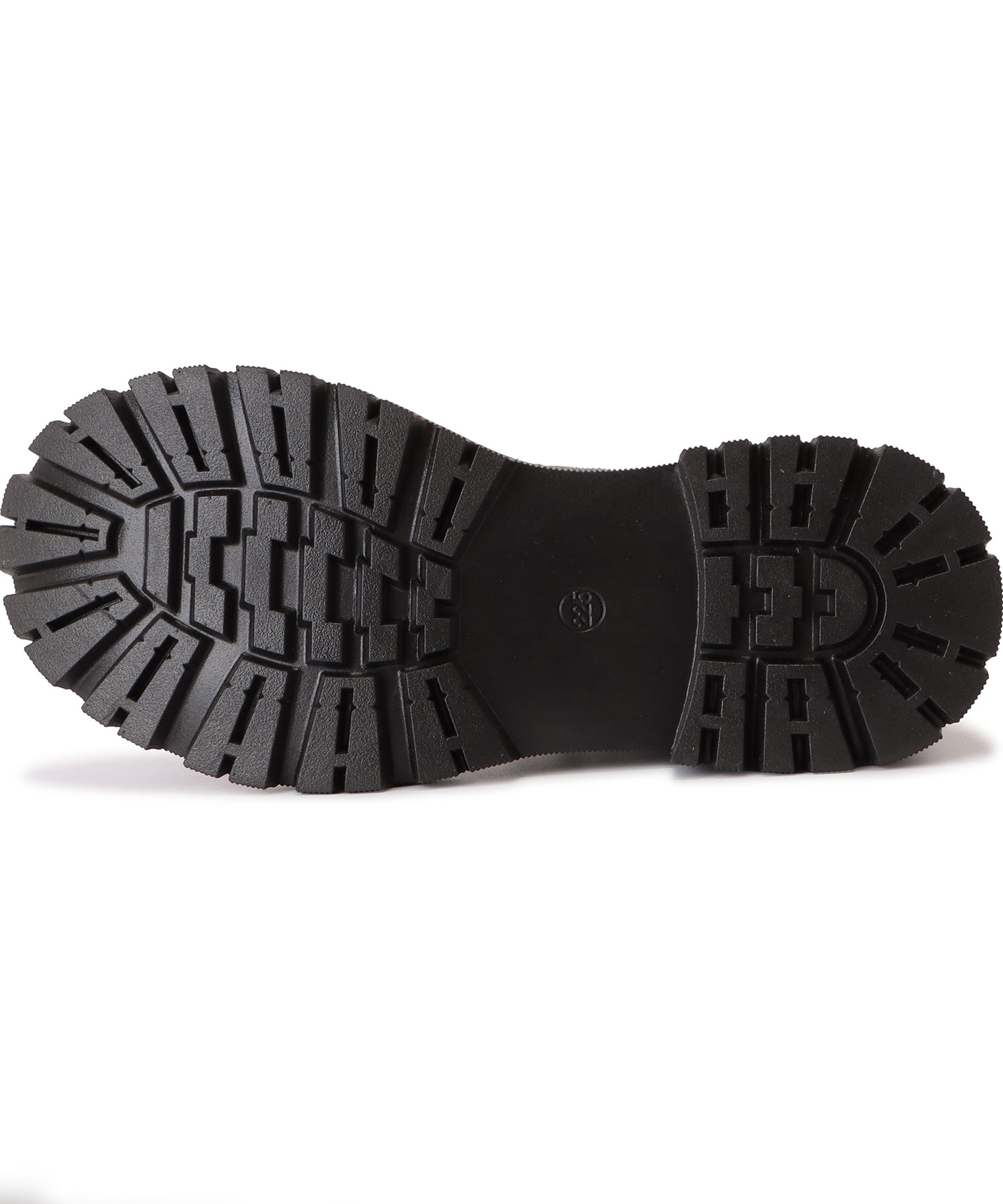 厚底 レースアップ サイドファスナーブーツ