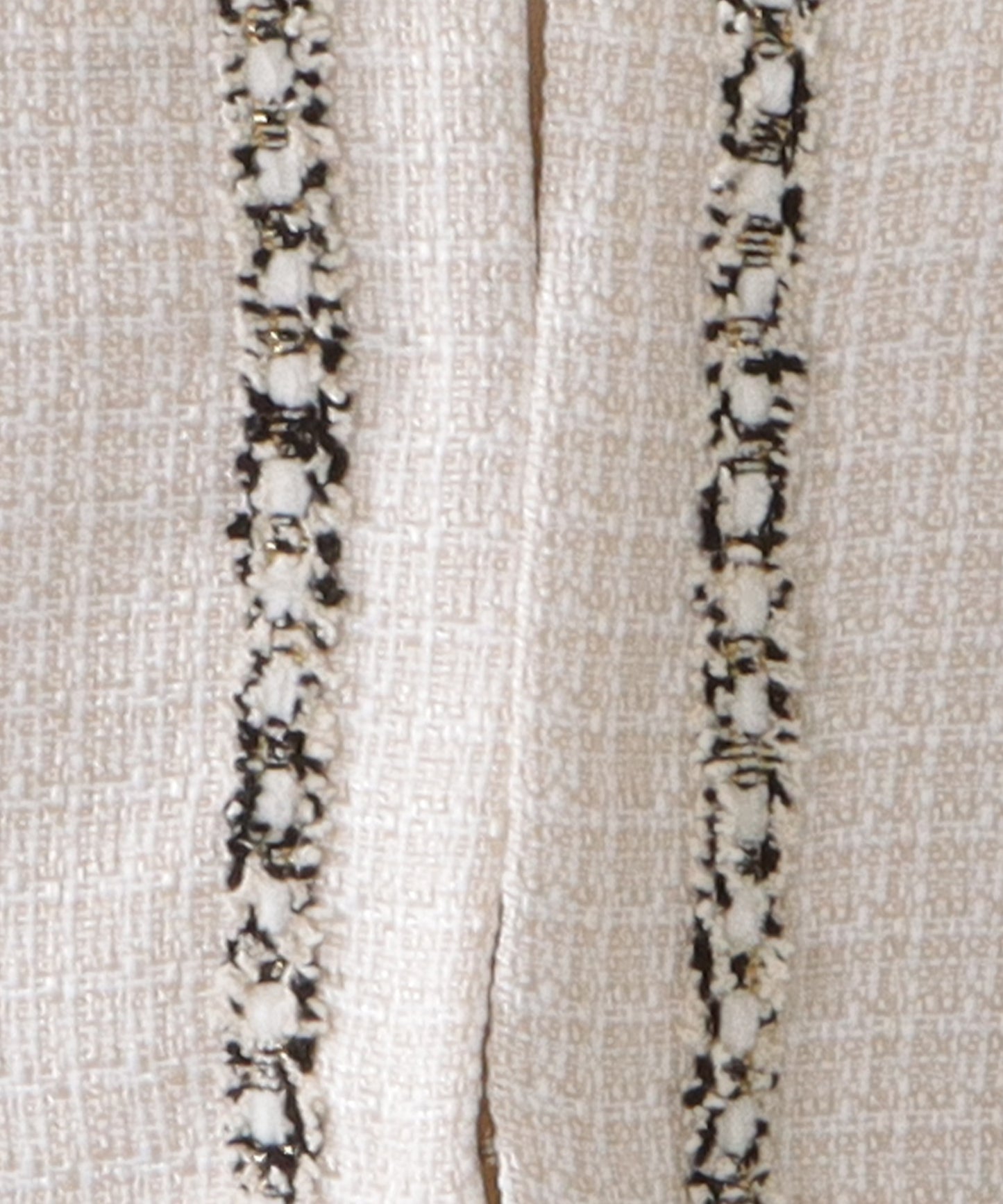 ツイード調ノーカラージャケット&タックフレアワンピースセットアップ