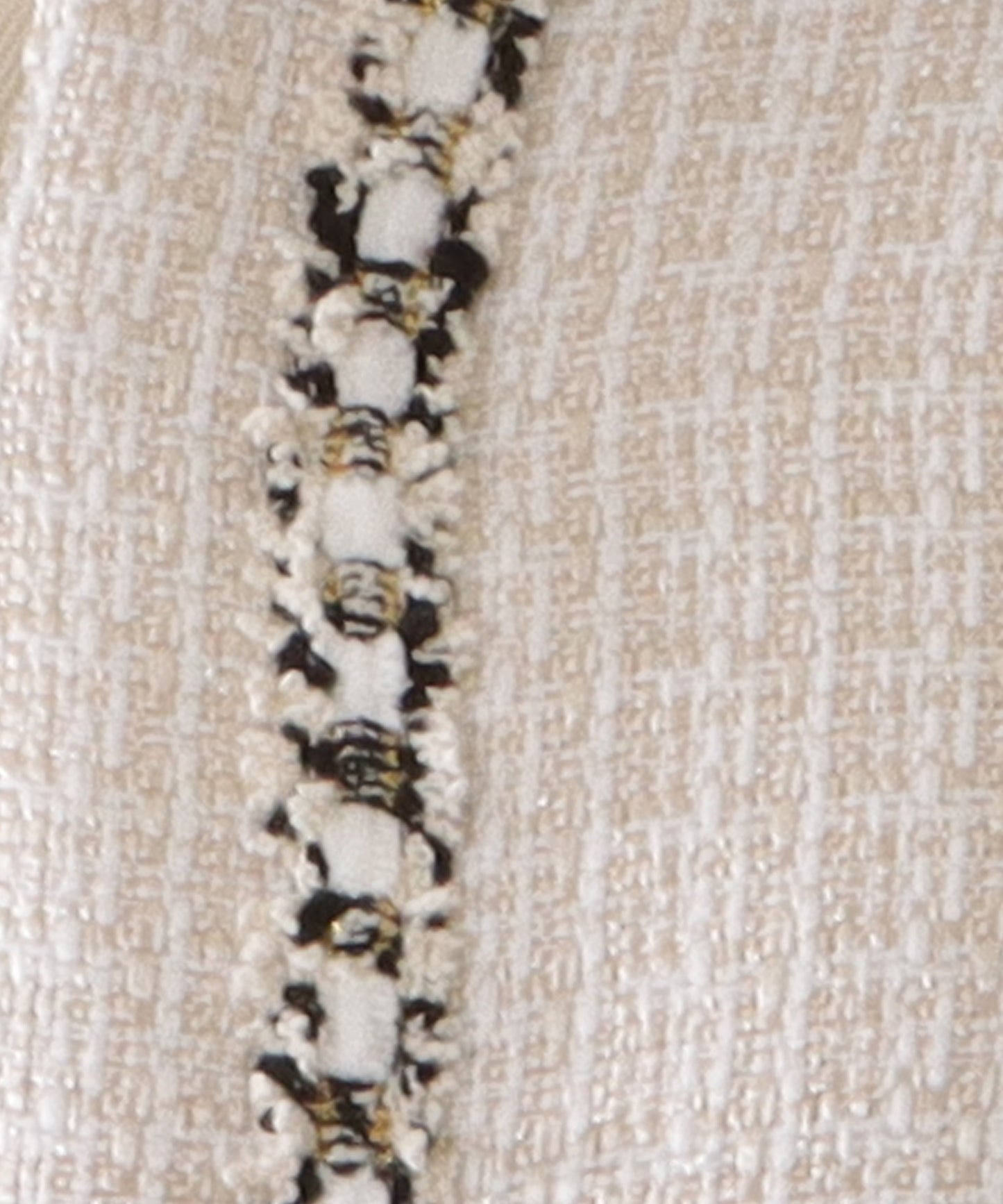 ツイード調ノーカラージャケット&タックフレアワンピースセットアップ