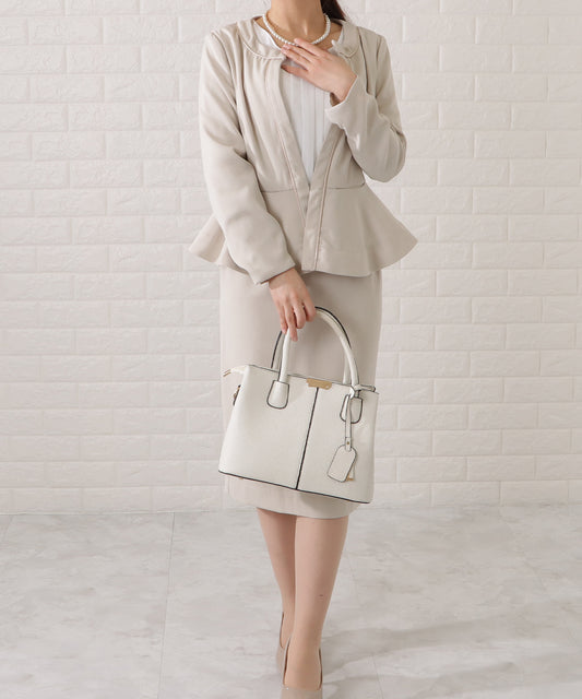 リバーシブルペプラムジャケット&スカートセットアップ