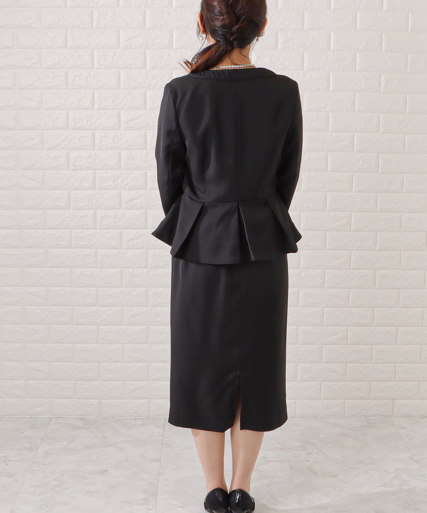 リバーシブルペプラムジャケット&スカートセットアップ