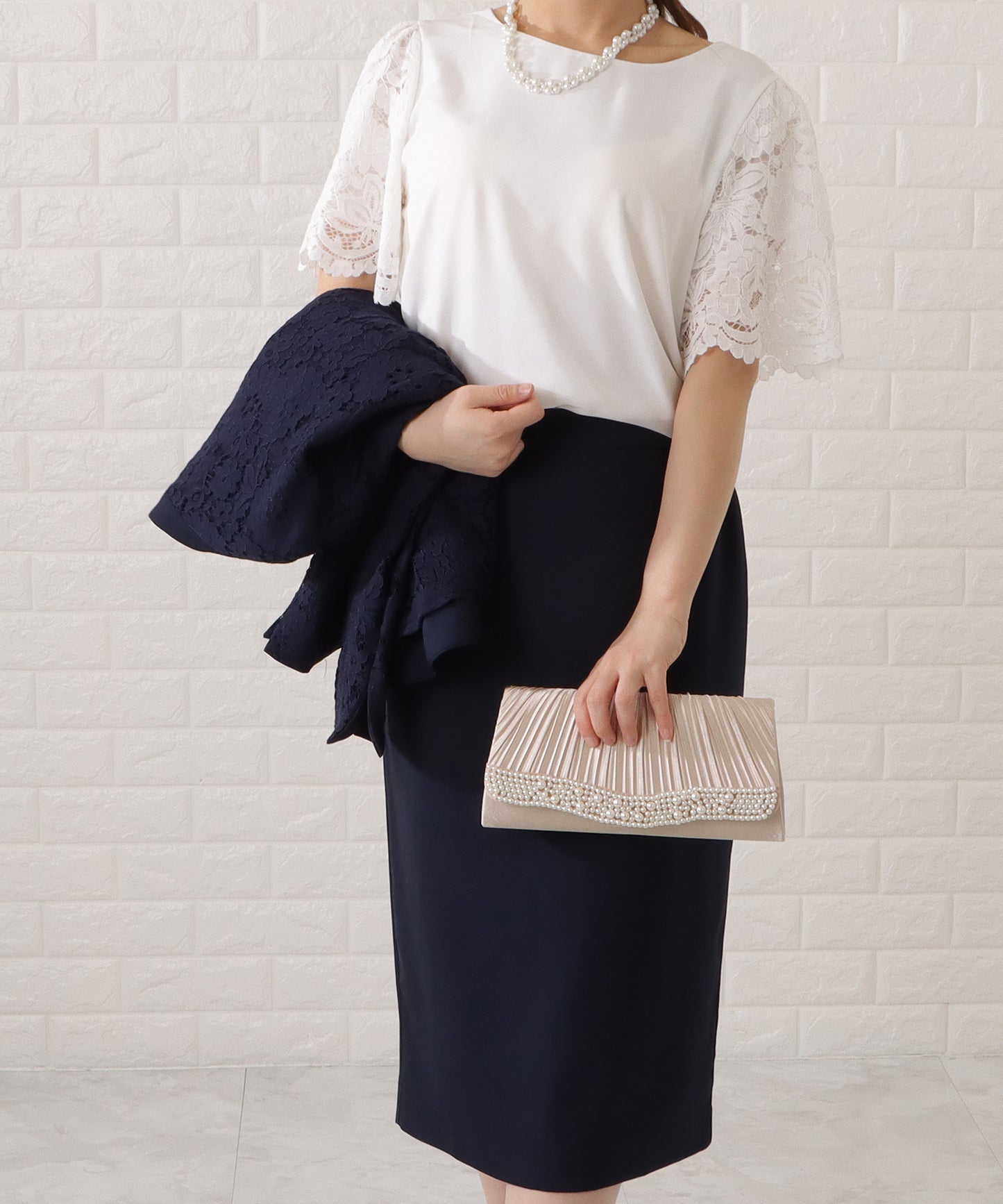 リバーシブルペプラムジャケット&スカートセットアップ