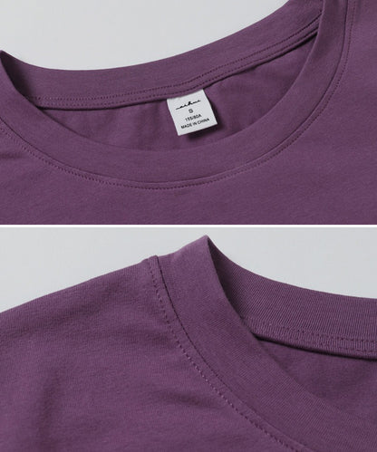 ロゴ 刺繍 クルーネック 半袖 Tシャツ