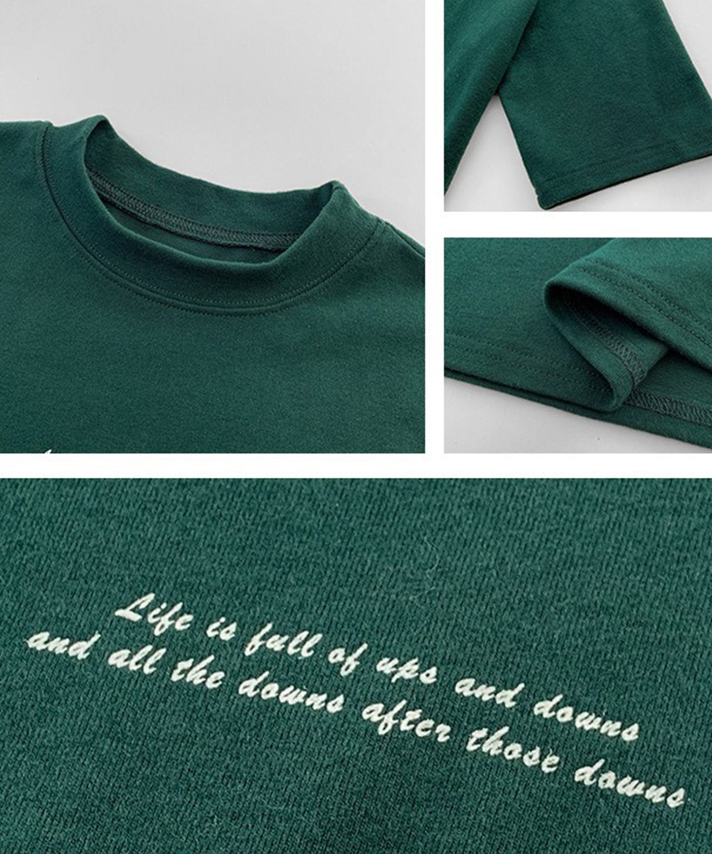 配色 ロゴプリント クルーネック 半袖 Tシャツ