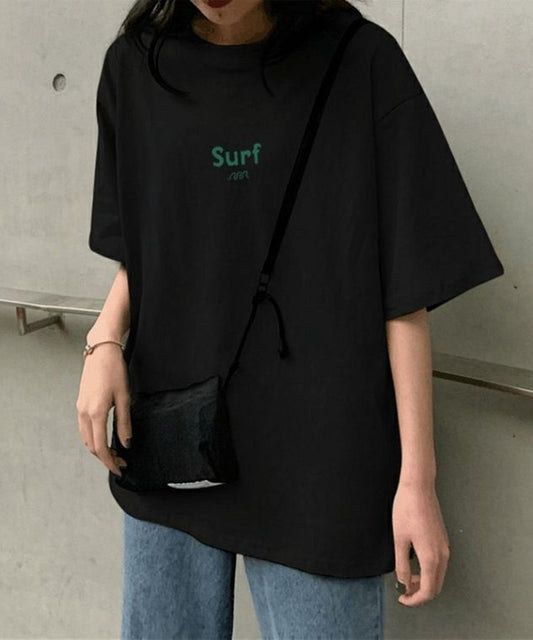 配色 ロゴ オーバーサイズ 半袖 Tシャツ