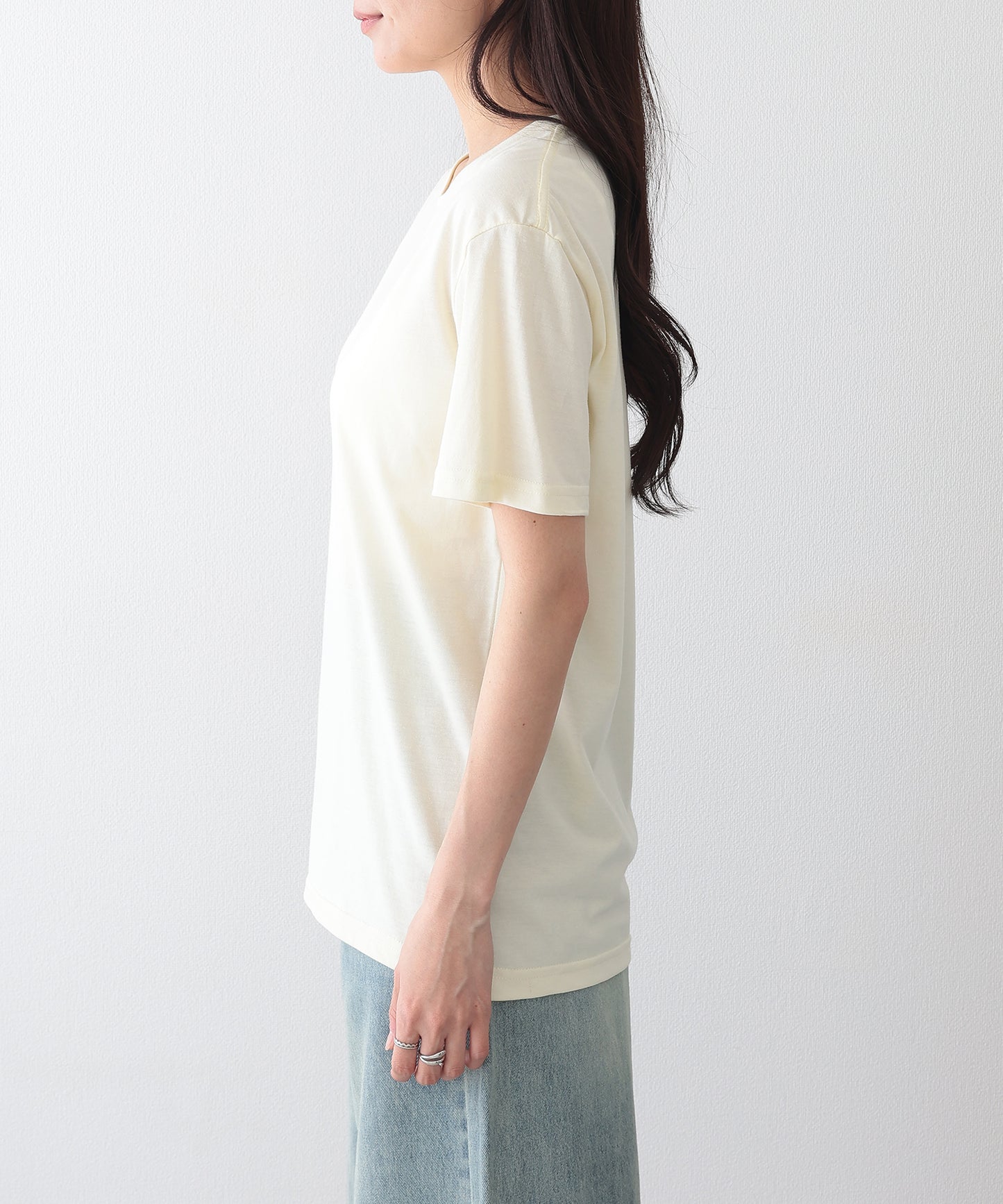 ベーシック 無地 クルーネック 半袖 Tシャツ