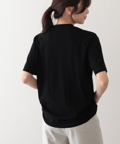 クルーネック ドロップショルダー ベーシック 半袖 Tシャツ