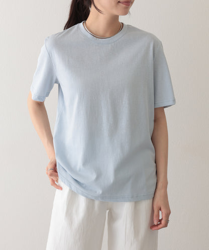 クルーネック ドロップショルダー ベーシック 半袖 Tシャツ