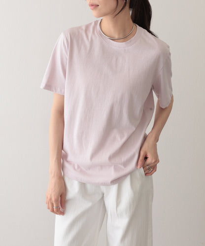 クルーネック ドロップショルダー ベーシック 半袖 Tシャツ