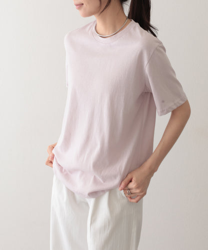 クルーネック ドロップショルダー ベーシック 半袖 Tシャツ