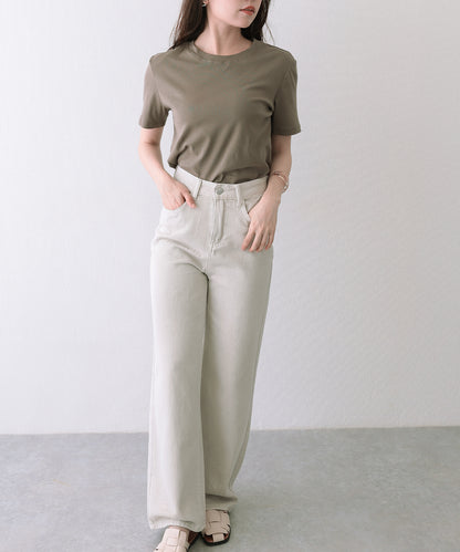 クルーネック ベーシック コットン 半袖 Tシャツ