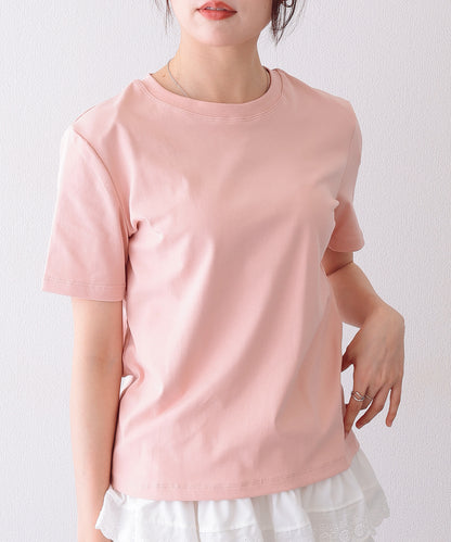 クルーネック ベーシック コットン 半袖 Tシャツ