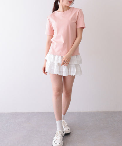クルーネック ベーシック コットン 半袖 Tシャツ