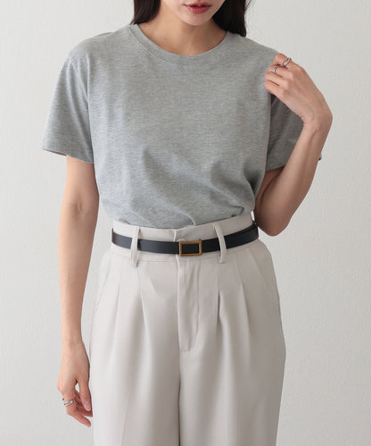 クルーネック ベーシック 半袖 Tシャツ カットソー