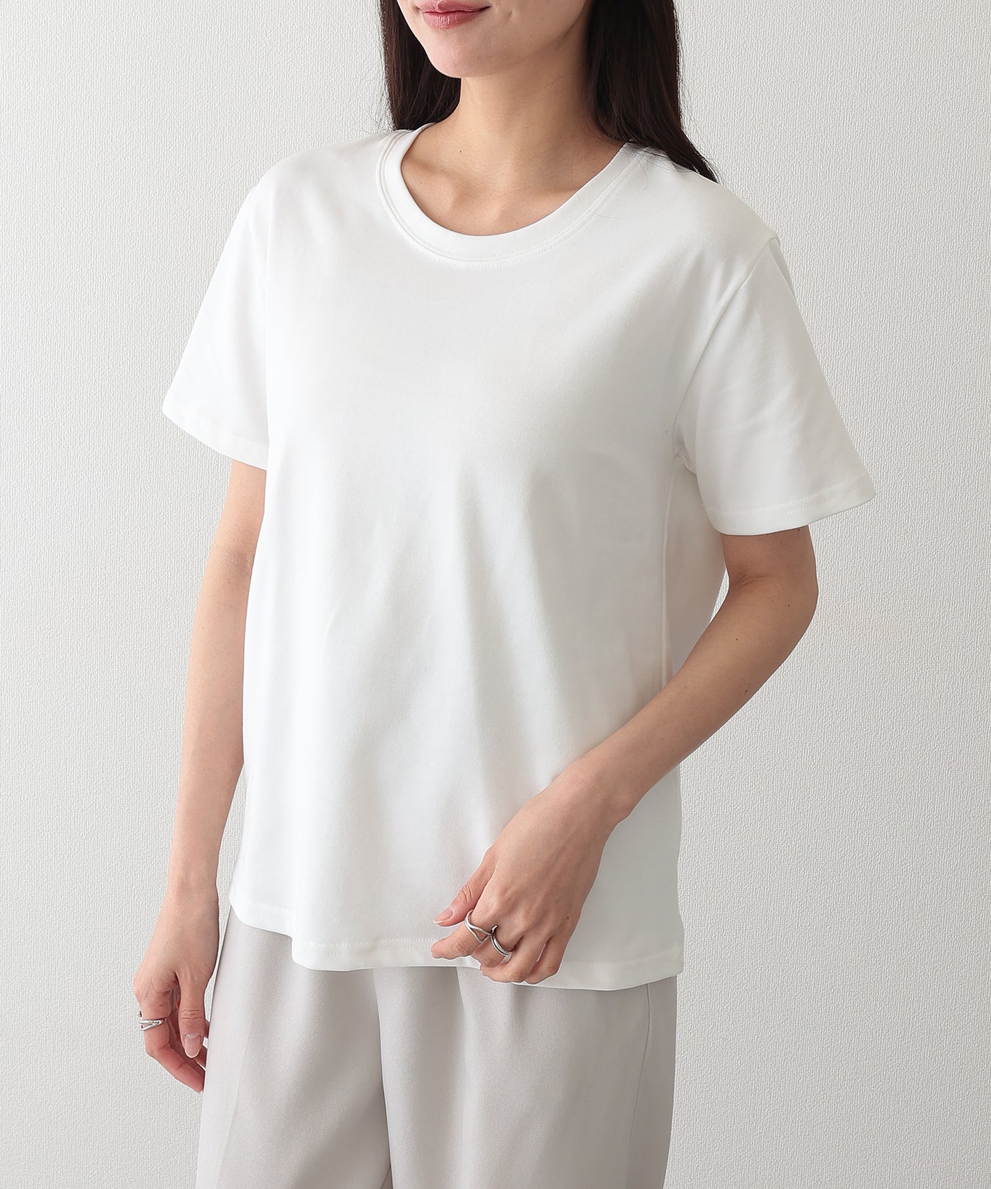クルーネック ベーシック 半袖 Tシャツ カットソー