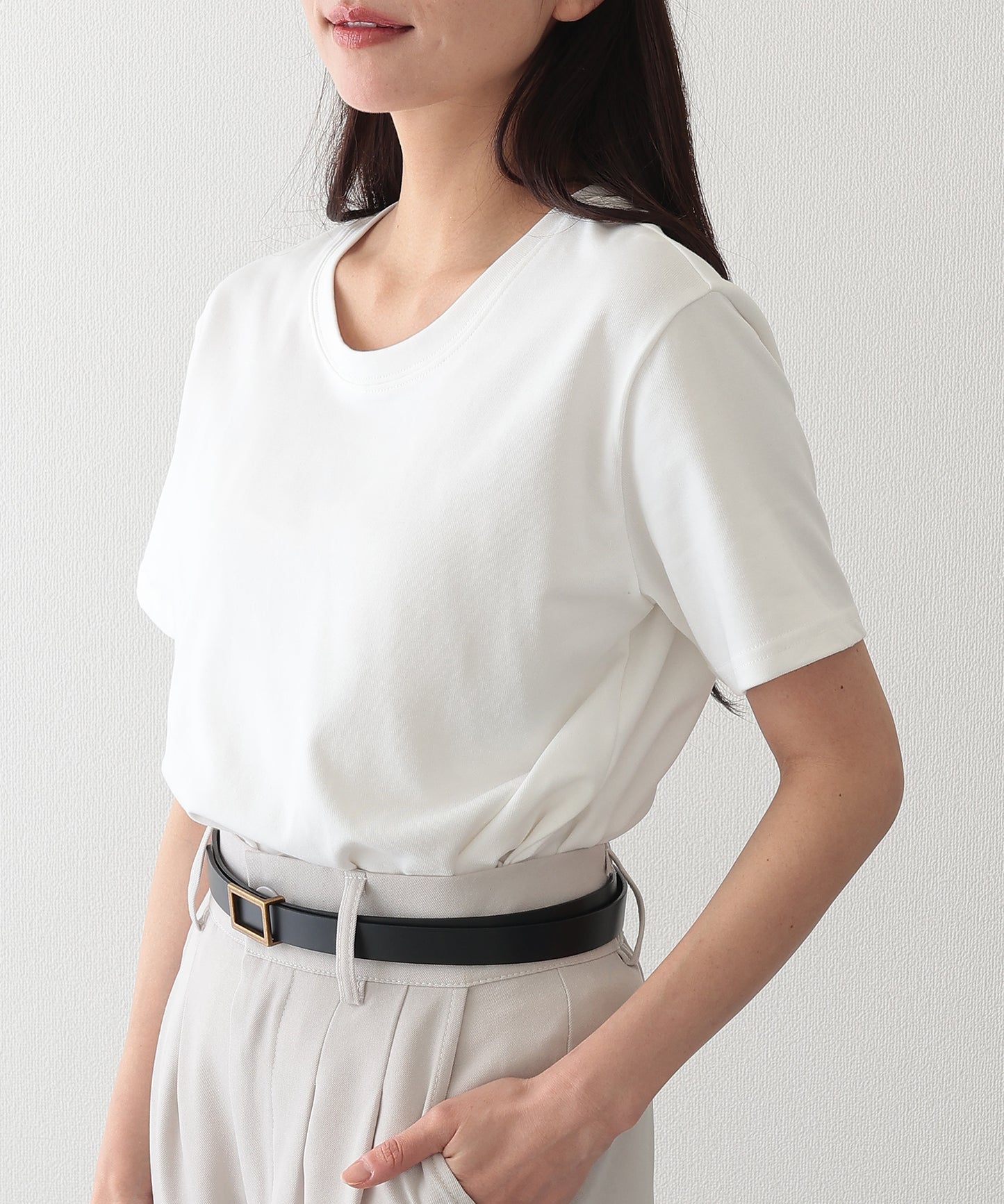 クルーネック ベーシック 半袖 Tシャツ カットソー