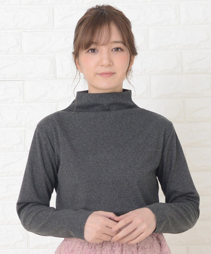 首元あったかタートルネックカットソー