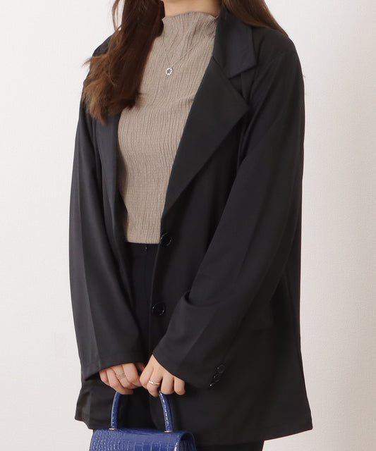 オーバーサイズミドルテーラードジャケット