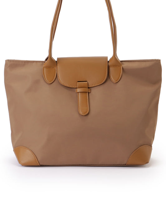 配色 レザー ビッグ 軽量 トートバッグ