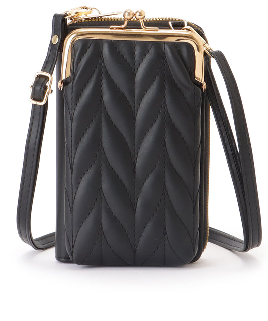 キルティング がま口 ウォレット バッグ