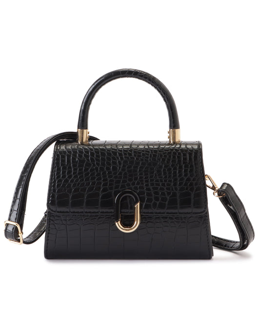 クロコダイル柄2WAYショルダーバッグ