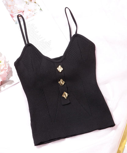 ビスチェ風 カップ付き コンパクトリブ キャミソール