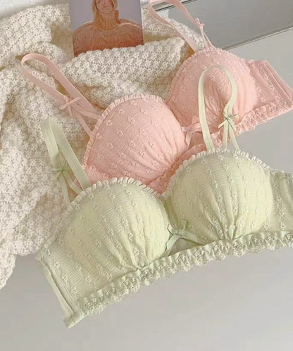 凹凸ミニレース1/2カップ2WAYブラ&ショーツセット