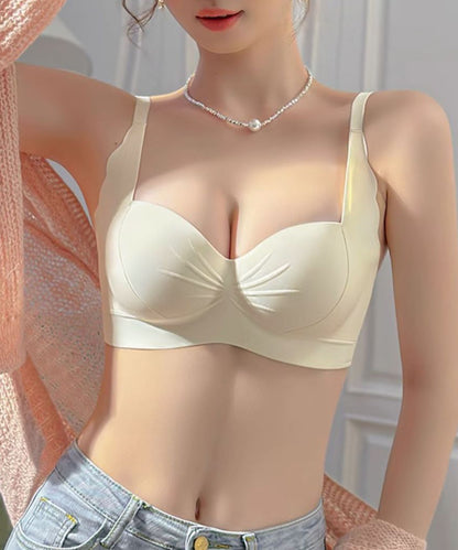 サイド スカラップ 1/2 シームレス ブラ&ショーツ