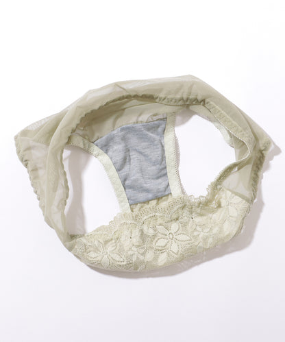 【2点セット】 フラワー 刺繍 フレンチ レース ノンワイヤー ブラ