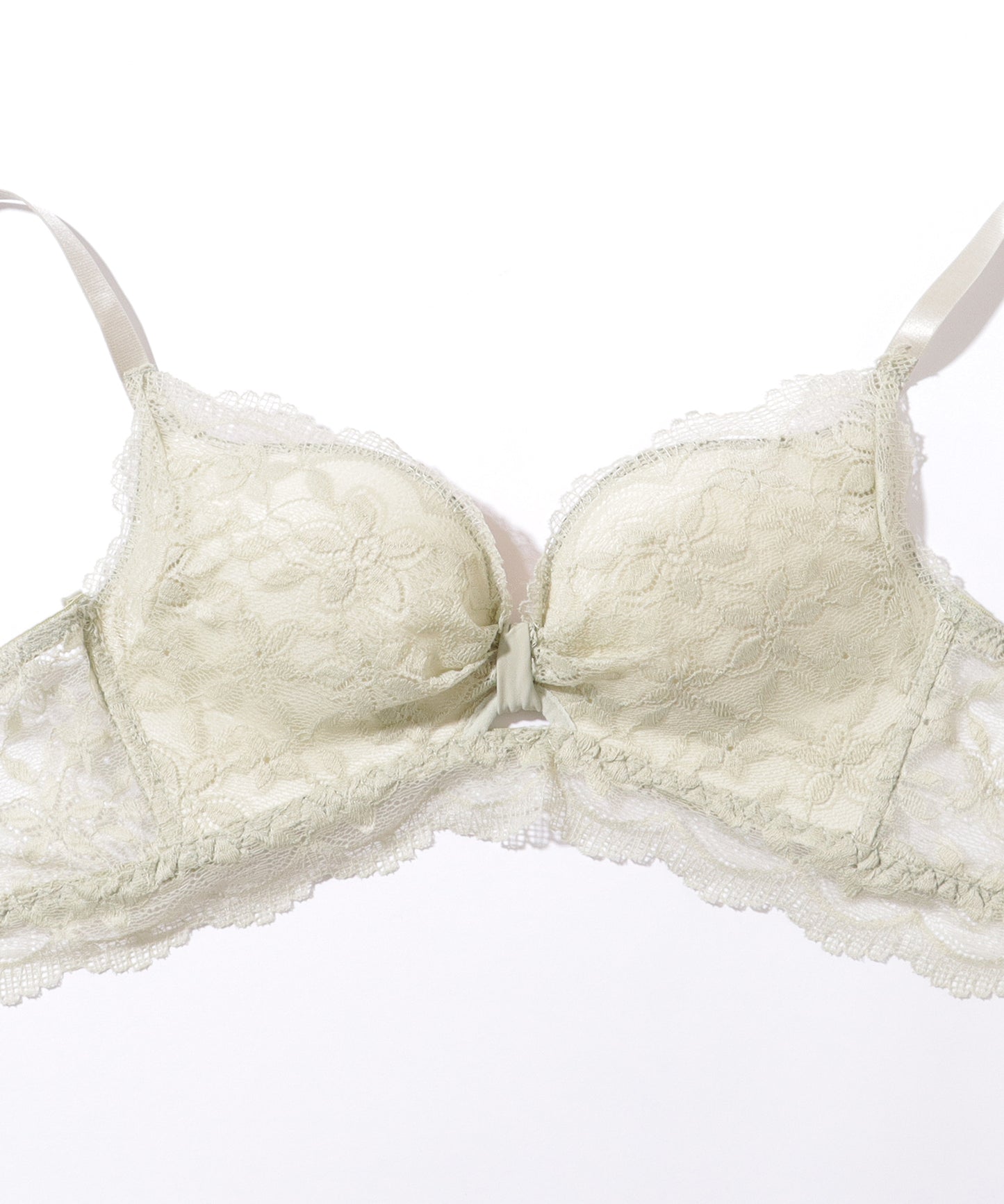 【2点セット】 フラワー 刺繍 フレンチ レース ノンワイヤー ブラ