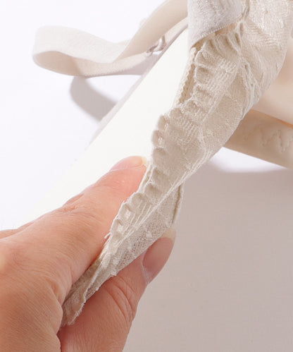 【2点セット】ビジュー付き ソリッドカラー ブラ&ショーツ